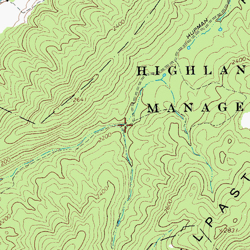 Topographic Map of Hupman Valley, VA