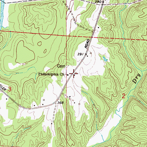 Topographic Map of Philadelphia (historical), AL