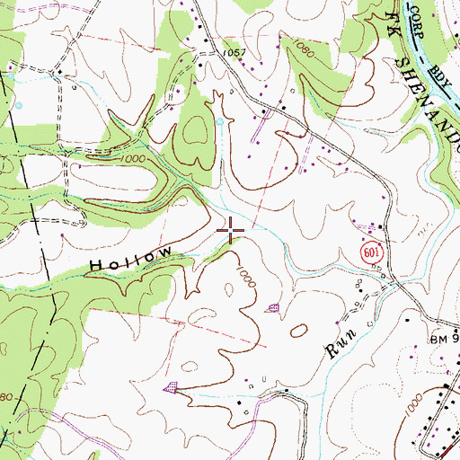 Topographic Map of Jayho Hollow, VA
