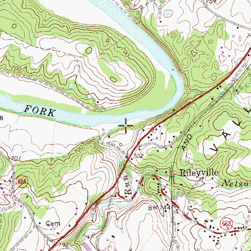Topographic Map of Jeremys Run, VA