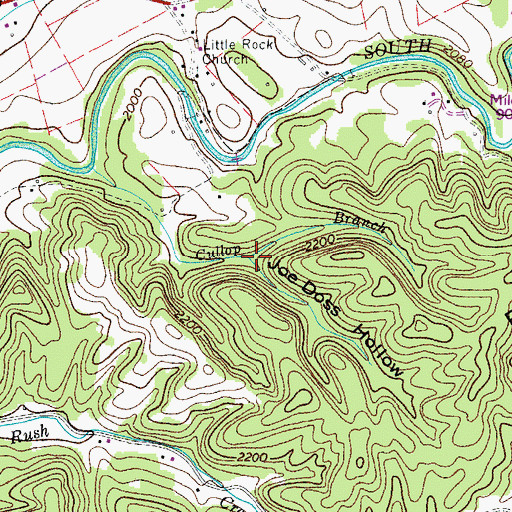 Topographic Map of Joe Doss Hollow, VA