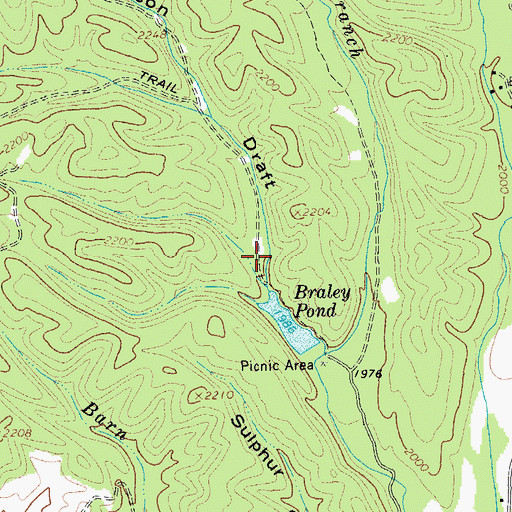 Topographic Map of Johnson Draft, VA