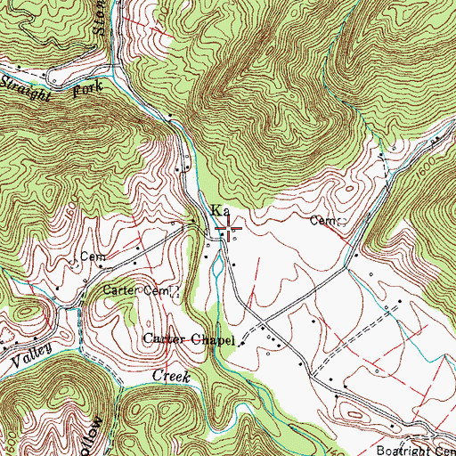 Topographic Map of Ka, VA