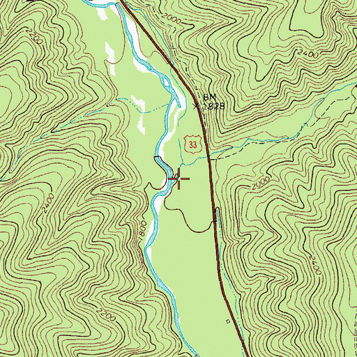 Topographic Map of Kephart Run, VA