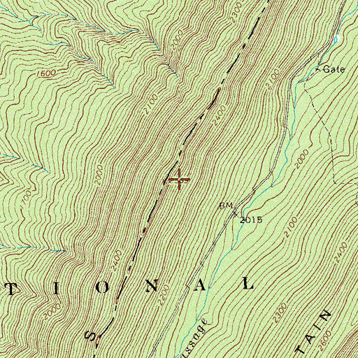 Topographic Map of Kerns Mountain, VA
