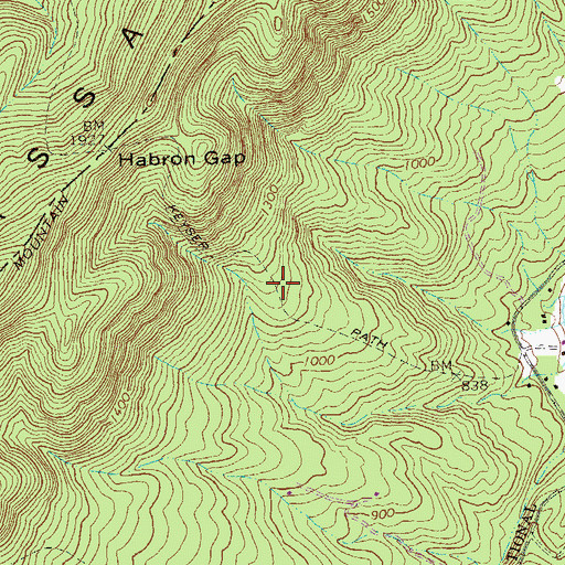 Topographic Map of Keyser Path, VA