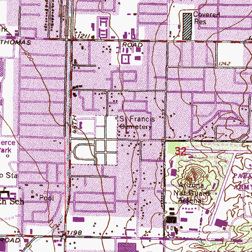 Topographic Map of Orangedale Early Learning Center, AZ