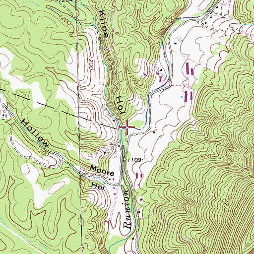 Topographic Map of Kline Hollow, VA
