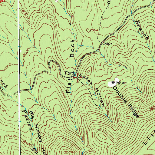 Topographic Map of Lafes Hollow, VA