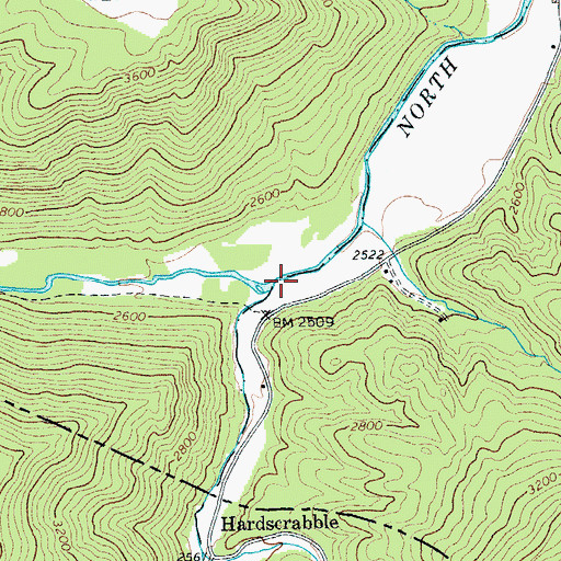 Topographic Map of Laurel Fork, WV
