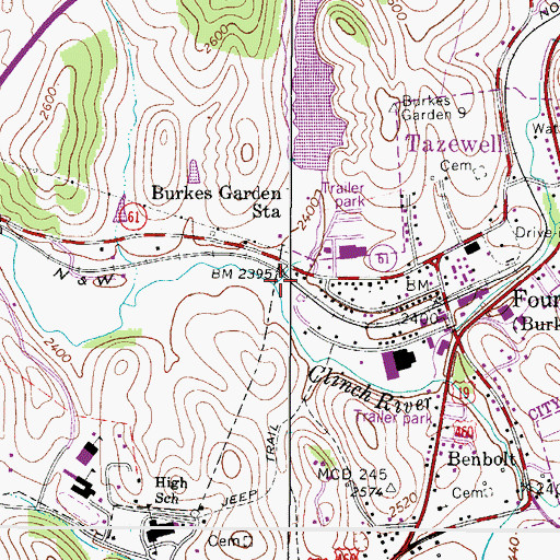 Topographic Map of Lincolnshire Branch, VA