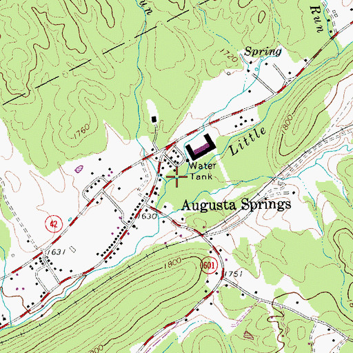Topographic Map of Liptrap Run, VA