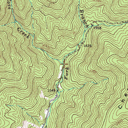 Topographic Map of Little Cove Creek, VA