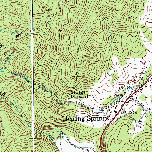 Topographic Map of Little Mountain, VA