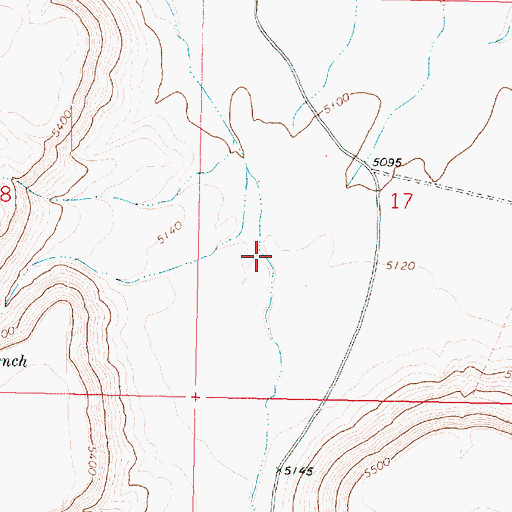 Topographic Map of Black Canyon, AZ