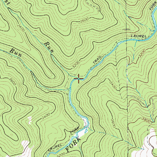 Topographic Map of Lost Run, VA