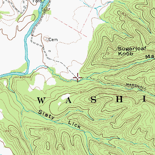 Topographic Map of Marshall Draft, VA