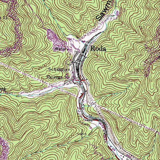 Topographic Map of McHenry Fork, VA