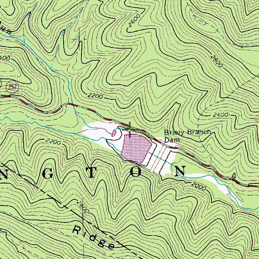 Topographic Map of Mines Run, VA