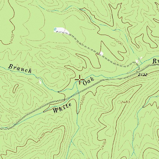 Topographic Map of Mitchell Branch, VA