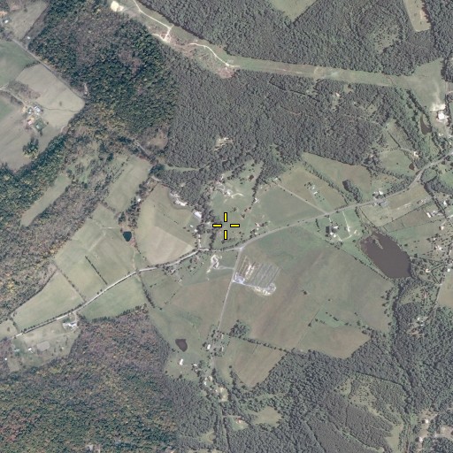Aerial/Satellite Image of Mountain View Church, VA