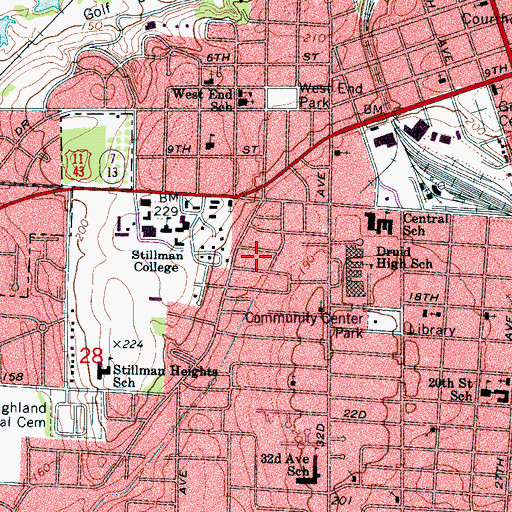 Topographic Map of Sommerville, AL