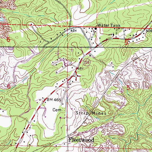 Topographic Map of Souls Harbor Church, AL