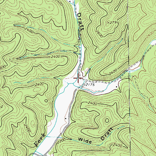 Topographic Map of Mudlick Draft, VA