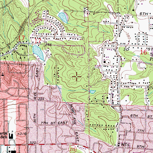 Topographic Map of Standridge, AL