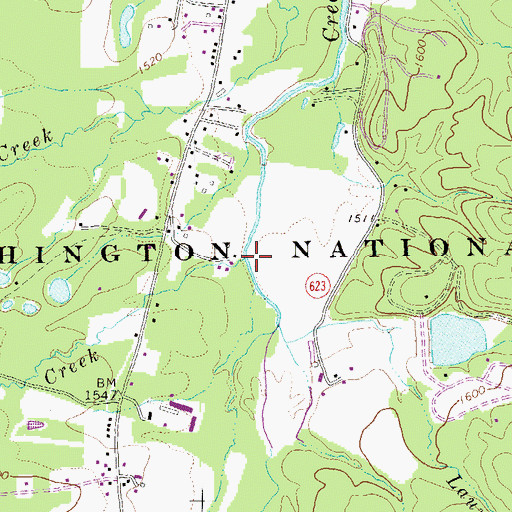 Topographic Map of Orebank Creek, VA