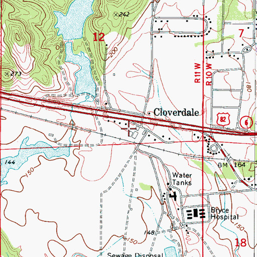 Topographic Map of State Colony for Negroes (historical), AL