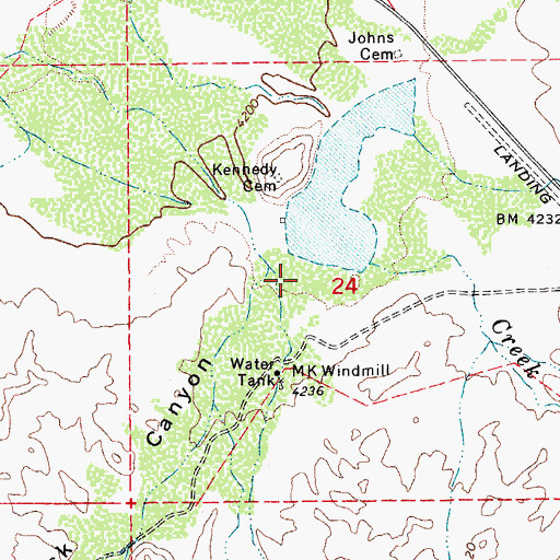 Topographic Map of Black Canyon, AZ