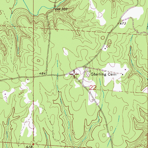 Topographic Map of Sterling (historical), AL