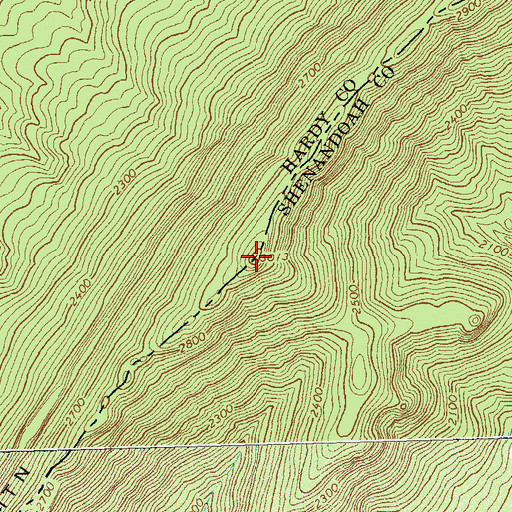 Topographic Map of Paddy Mountain, VA