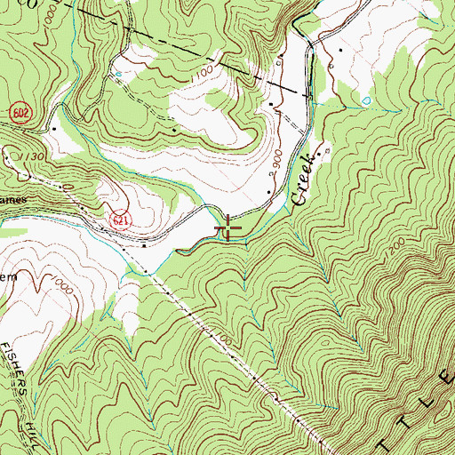 Topographic Map of Paddy Run, VA