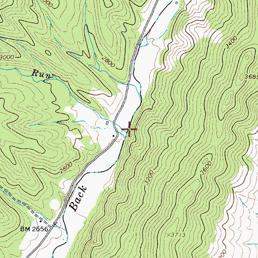 Topographic Map of Page Run, VA