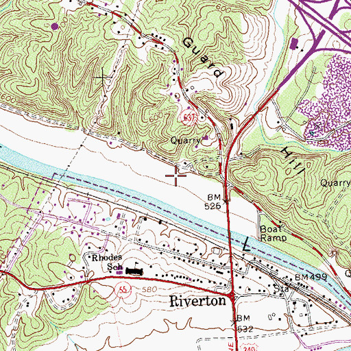 Topographic Map of Page Valley, VA
