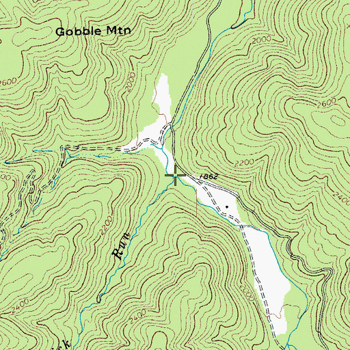 Topographic Map of Paint Lick Run, VA