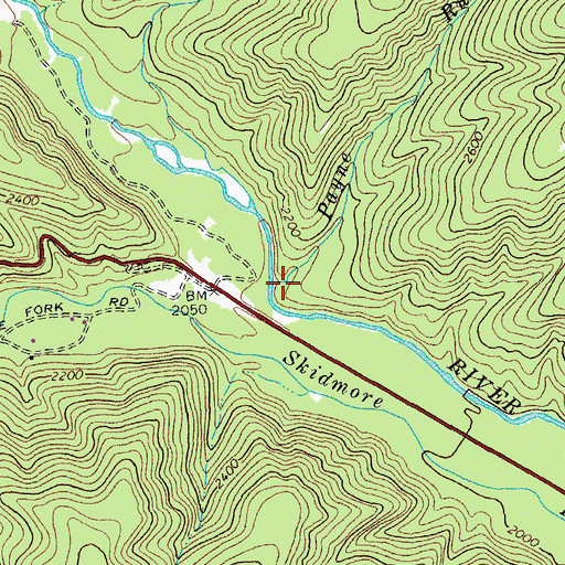 Topographic Map of Payne Run, VA