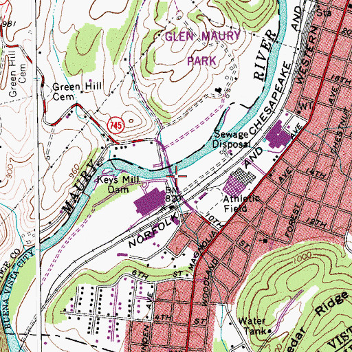 Topographic Map of Pedlar Gap Run, VA