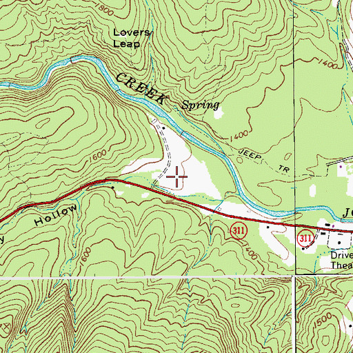 Topographic Map of Penny Hollow, VA