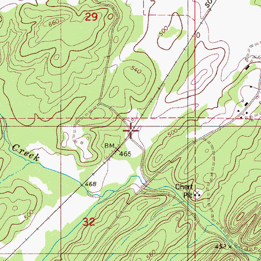 Topographic Map of Tannehill, AL