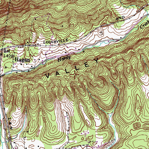 Topographic Map of Poor Valley Ridge, VA