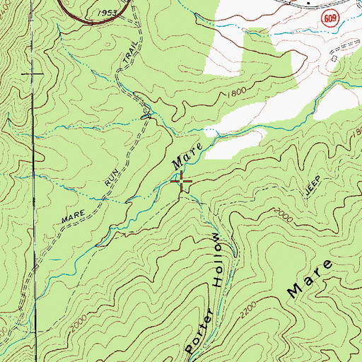 Topographic Map of Porter Hollow, VA