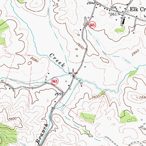 Topographic Map of Powdermill Creek, VA