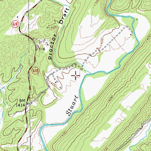Topographic Map of Proctor Draft, VA