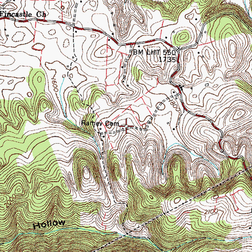 Topographic Map of Ramey Cemetery, VA
