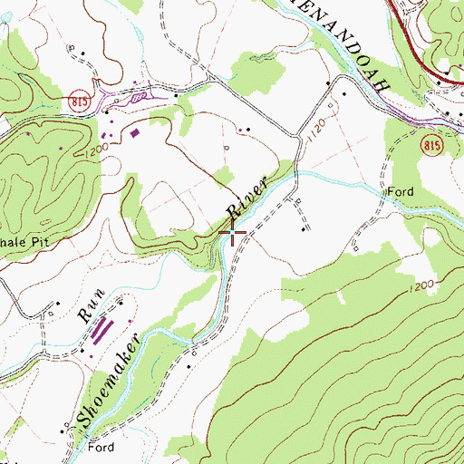 Topographic Map of Reedy Run, VA