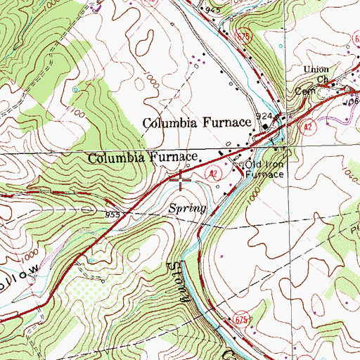 Topographic Map of Ridge Hollow, VA