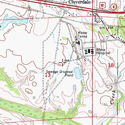 Topographic Map of Tuscaloosa County Industrial Park, AL